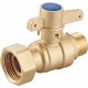 Brass water meter valve with brass handle from Yuhuan Taizhou ART NO.10490