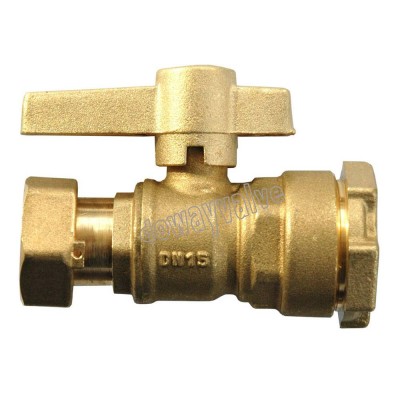 China supplier wholesale PN16 brass  Lockable ball valve ( DW301)